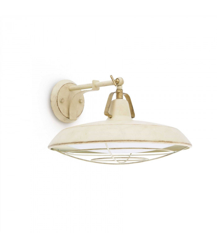 LED Indoor / Outdoor Dome Wall Light Cream IP44