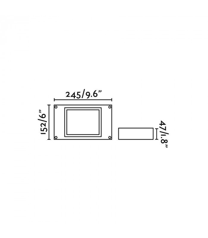 LED Outdoor Wall Light Dark Grey IP54