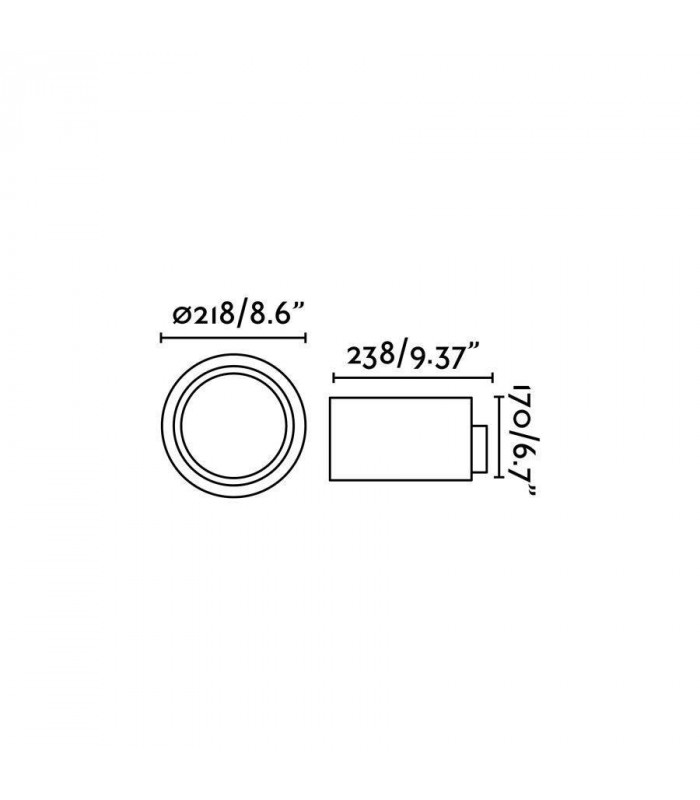 LED Outdoor Wall Light Dark Grey IP54