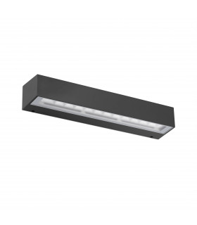 LED Outdoor Up Down Wall Light Dark Grey IP65