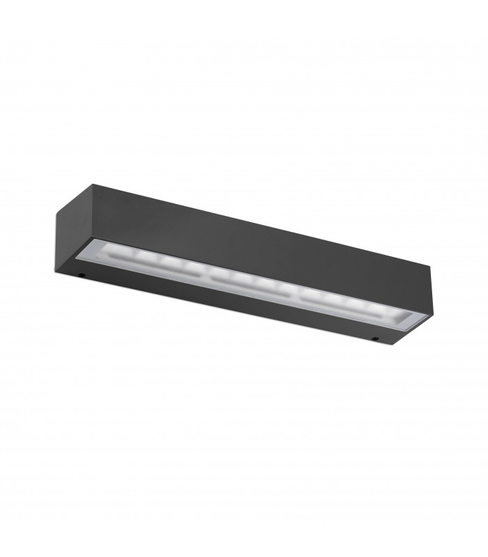 LED Outdoor Up Down Wall Light Dark Grey IP65