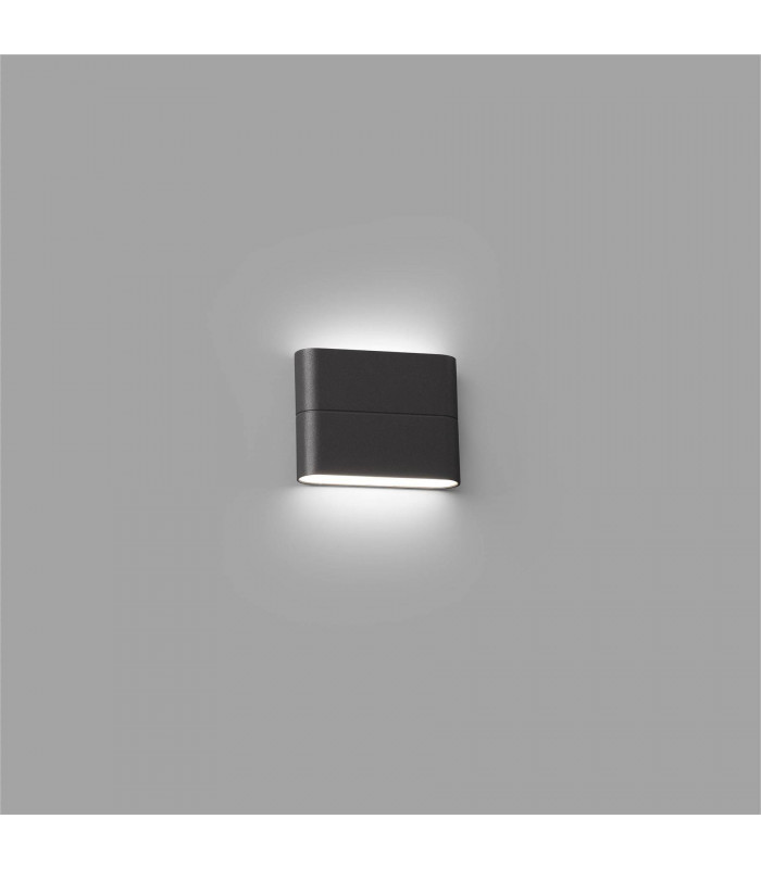 LED Outdoor Small Up Down Wall Light Dark Grey IP54