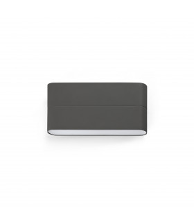 LED Outdoor Large Up Down Wall Light Dark Grey IP54