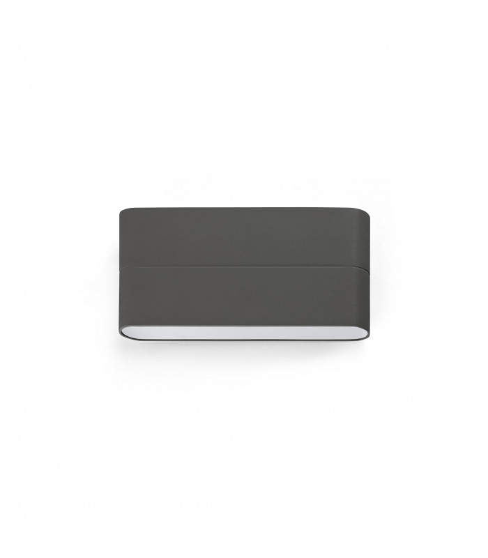 LED Outdoor Large Up Down Wall Light Dark Grey IP54