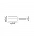 LED Outdoor Large Up Down Wall Light Dark Grey IP54