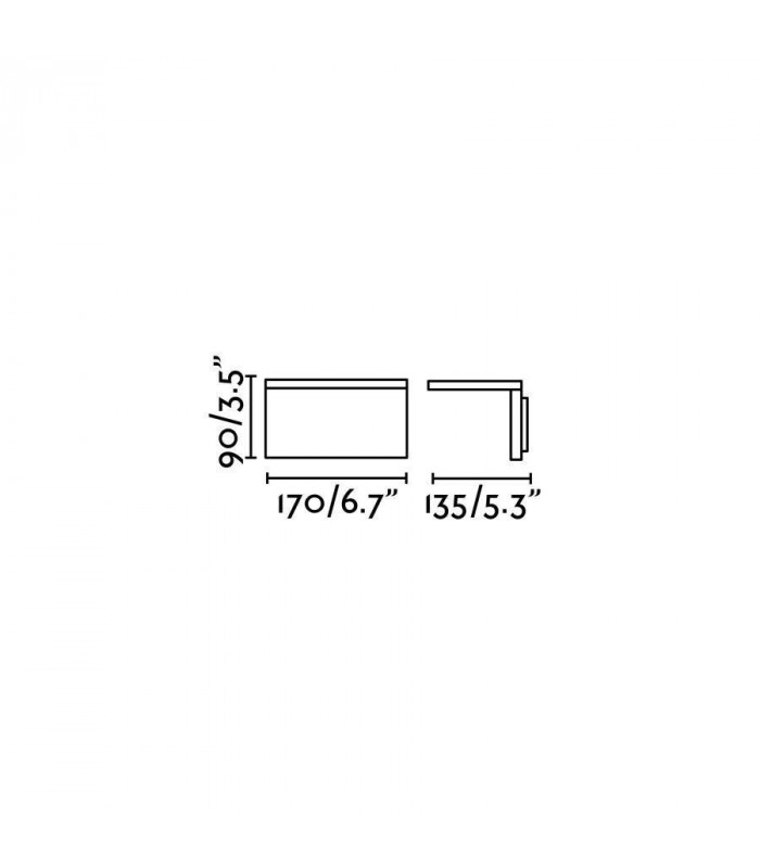 LED Outdoor Wall Light Dark Grey IP54