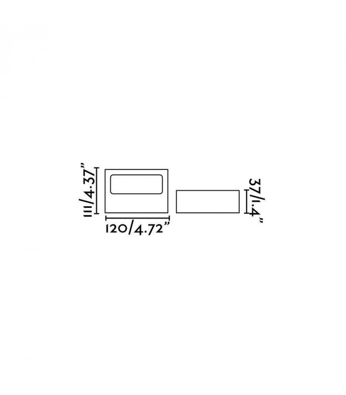 LED Outdoor Wall Light Dark Grey IP54
