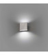 LED Outdoor Small Up Down Wall Light Matt Nickel IP44