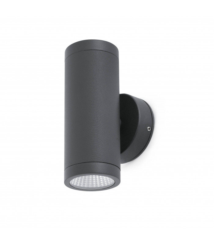 LED Outdoor Up Down Wall Light Dark Grey IP65