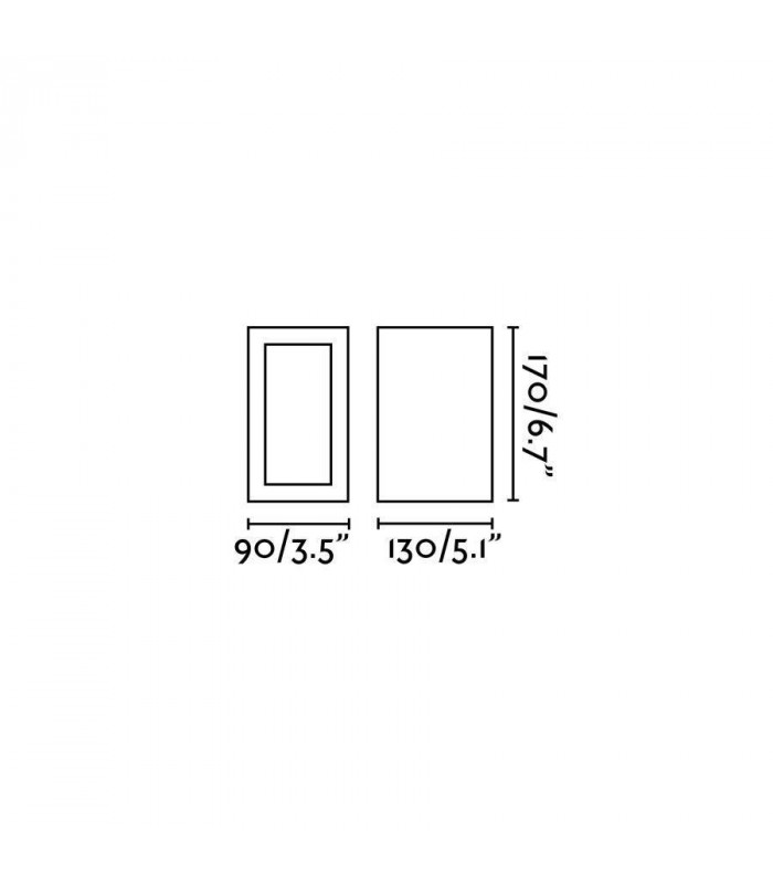 LED Outdoor Wall Light White, Dark Grey IP54