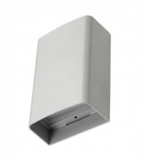 LED 6 Light Outdoor Up Down Wall Light Grey IP65