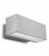 1 Light Outdoor Wall Light Grey IP65