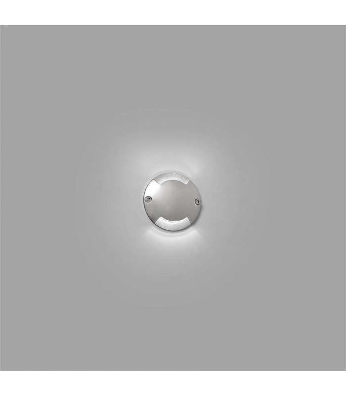 LED Two-Way Outdoor Wall / Floor Light Nickel IP67