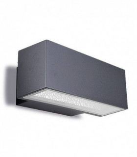 1 Light Outdoor Wall Light Urban grey IP65