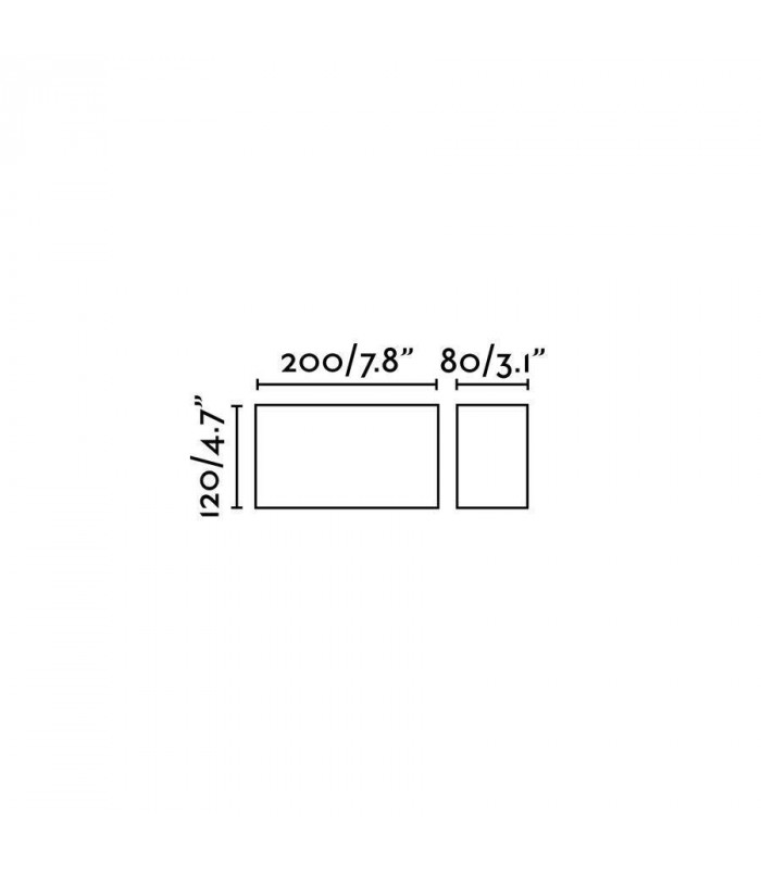 LED Outdoor Up Down Wall Light Dark Grey IP44