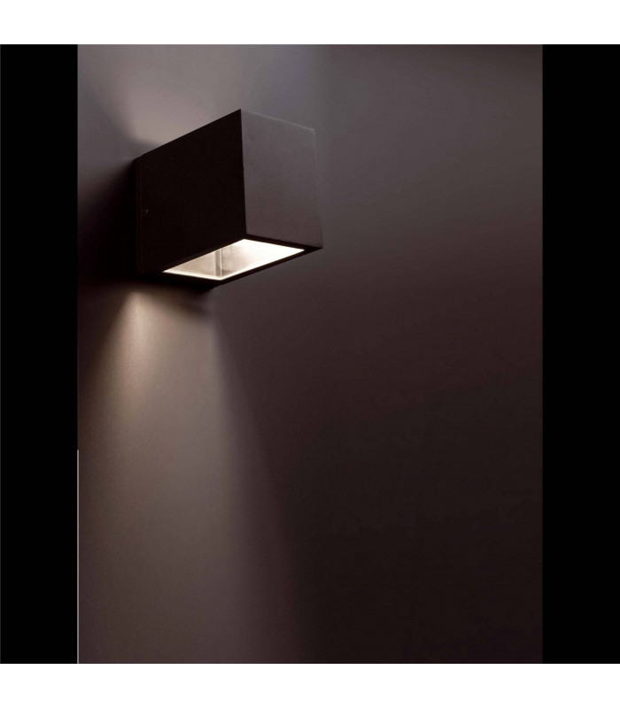 1 Light Outdoor Wall Light Dark Grey IP54, E27