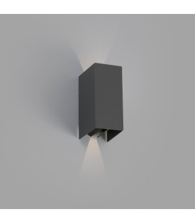 LED Outdoor Up Down Wall Light Dark Grey IP54