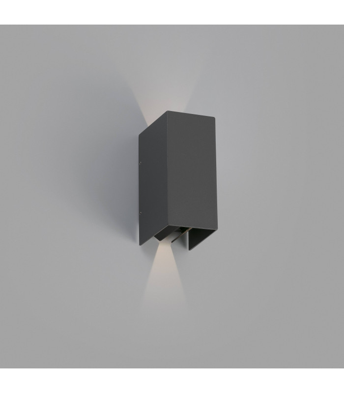 LED Outdoor Up Down Wall Light Dark Grey IP54