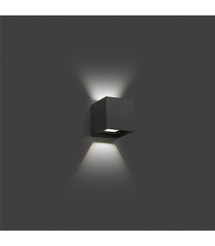 LED Outdoor Up Down Wall Light Dark Grey IP54