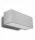 2 Light Outdoor Wall Light Grey IP65