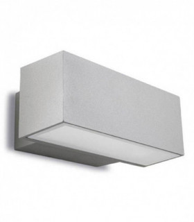 2 Light Outdoor Wall Light Grey IP65