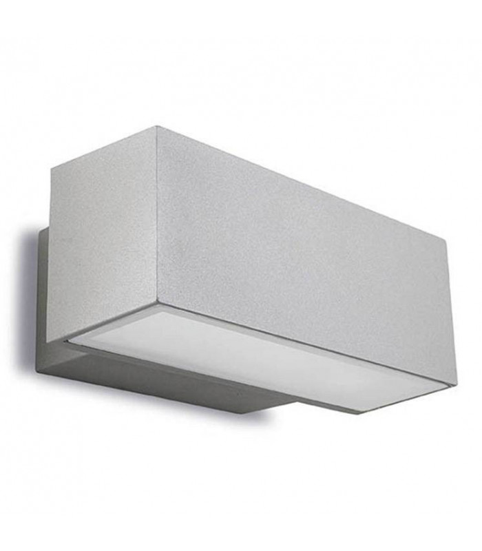 2 Light Outdoor Wall Light Grey IP65
