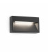 LED Outdoor Wall Light Dark Grey IP44