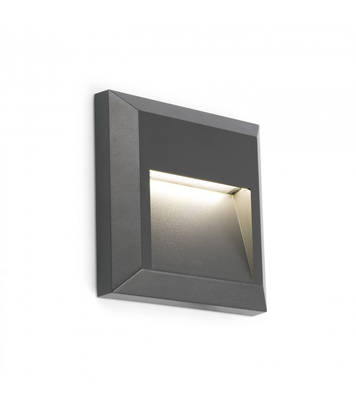 LED Outdoor Wall Light Dark Grey IP65