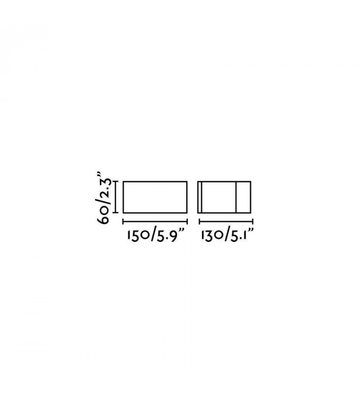 LED Outdoor Wall Light Dark Grey IP54