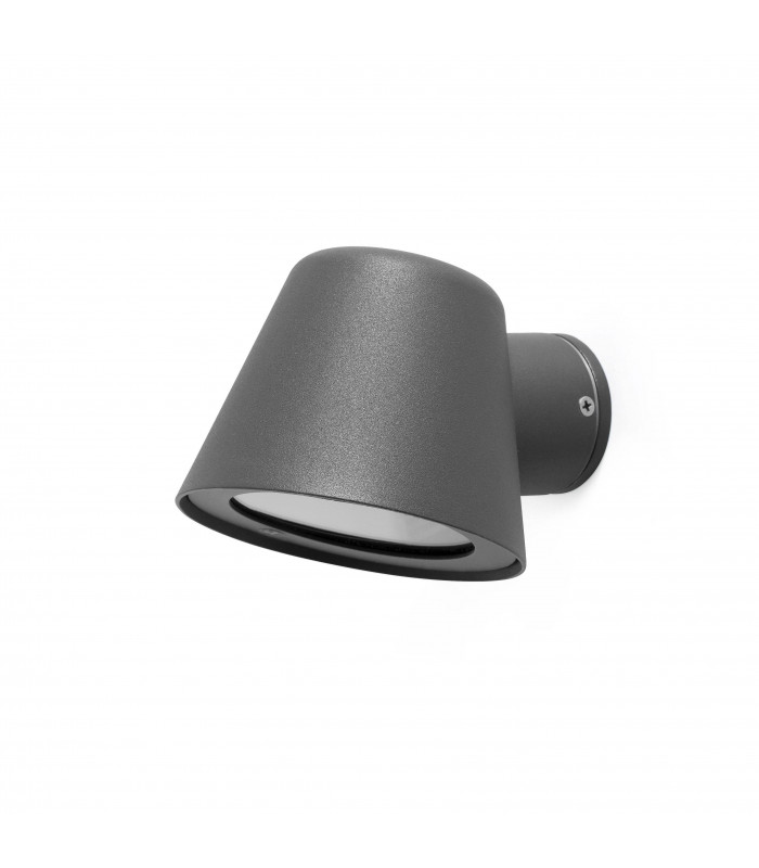1 Light Outdoor Wall Light Dark Grey IP44, GU10