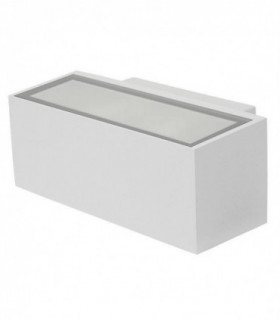 1 Light Outdoor Wall Light White IP65