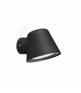 1 Light Outdoor Wall Light Black IP44, GU10