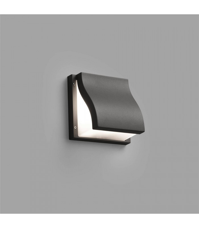 2 Light Outdoor Wall Light Dark Grey IP44, E27