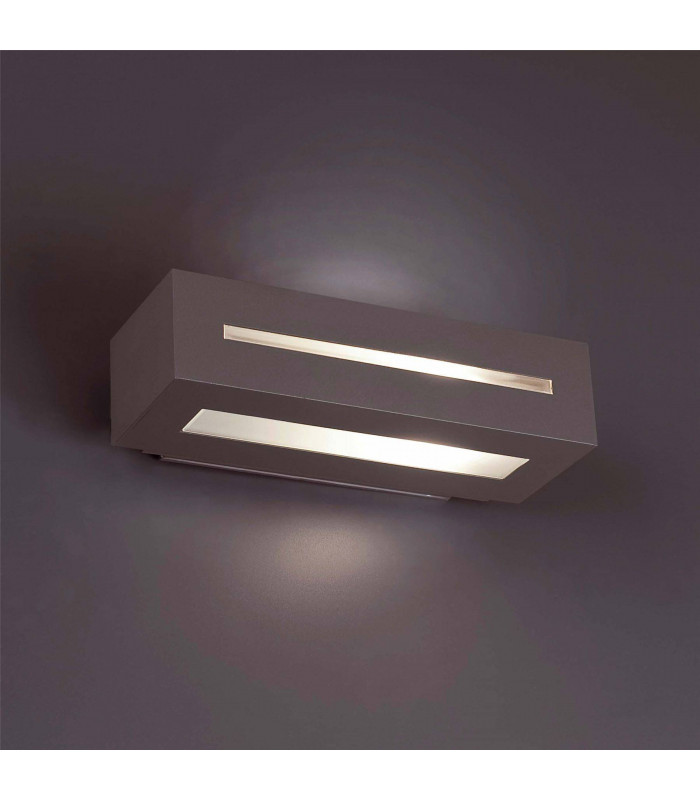 1 Light Outdoor Wall Light Dark Grey IP54, E27