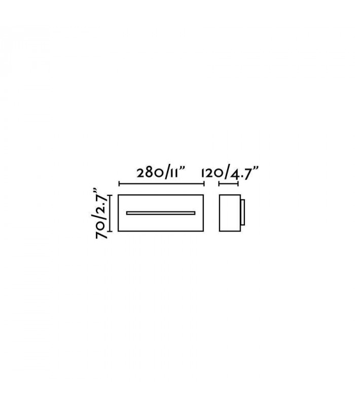 1 Light Outdoor Wall Light Dark Grey IP54, E27