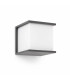 1 Light Outdoor Wall Light Dark Grey IP44, E27