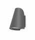 1 Light Outdoor Wall Light Dark Grey IP44, E27