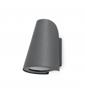 1 Light Outdoor Wall Light Dark Grey IP44, E27