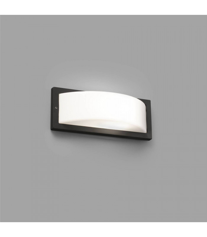 1 Light Outdoor Wall Light Dark Grey IP44, E27