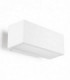 1 Light Outdoor Wall Light White IP65
