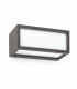 1 Light Outdoor Wall Light Dark Grey IP54, E27