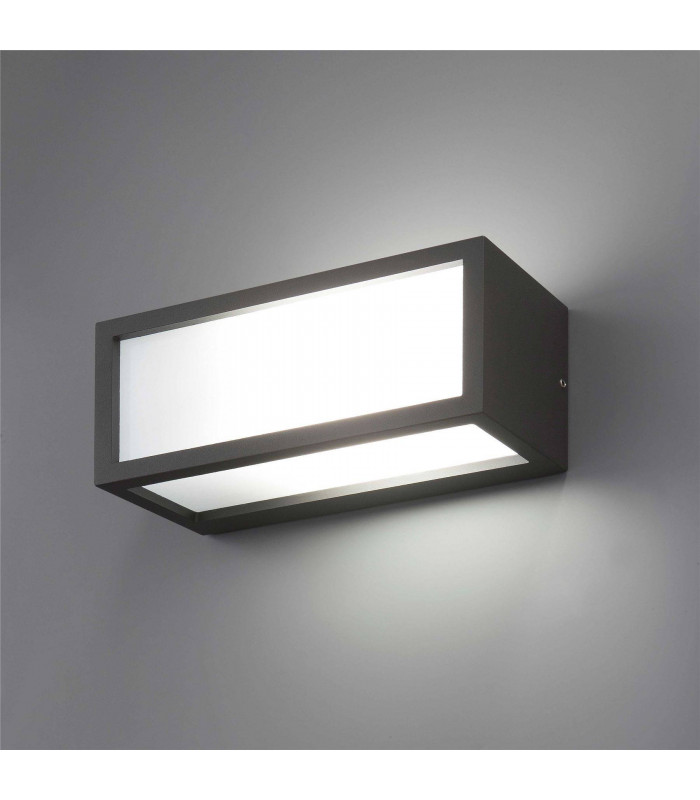 1 Light Outdoor Wall Light Dark Grey IP54, E27