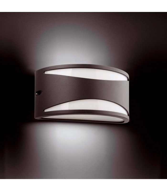 1 Light Outdoor Wall Light Dark Grey IP44, E27