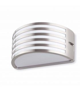 1 Light Outdoor Wall Light Matt Nickel IP54, E27