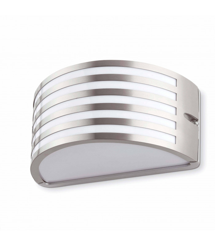 1 Light Outdoor Wall Light Matt Nickel IP54, E27