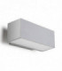 1 Light Outdoor Wall Light Grey IP65