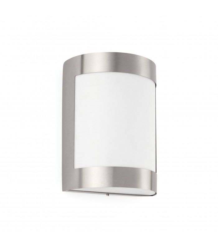 1 Light Outdoor Wall Light Matt Nickel IP54, E27