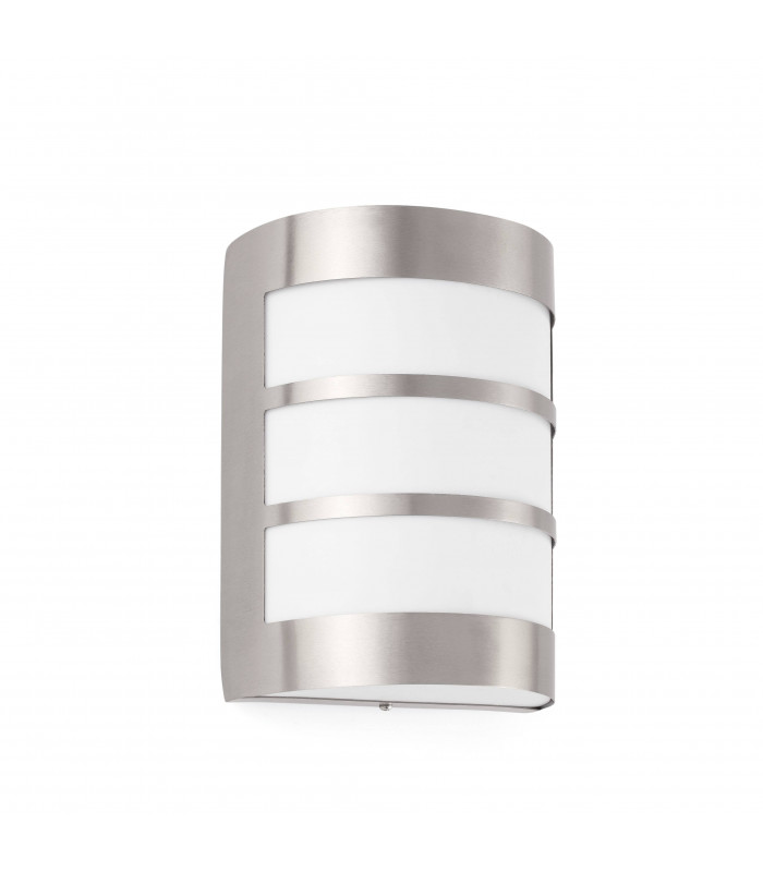 1 Light Outdoor Wall Light Matt Nickel IP54, E27