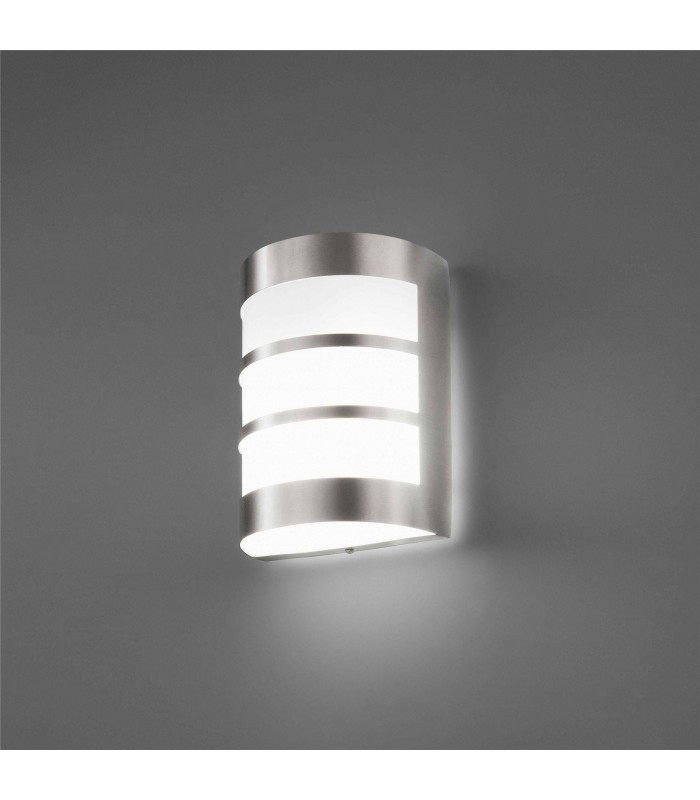 1 Light Outdoor Wall Light Matt Nickel IP54, E27