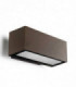 1 Light Outdoor Wall Light Brown IP65